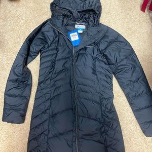 Brand new women’s Columbia down long jacket.